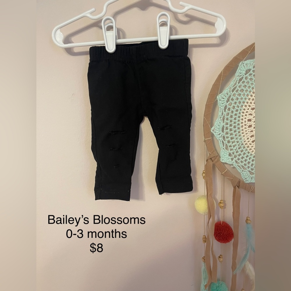 Bailey’s Blossoms baby distressed jeans